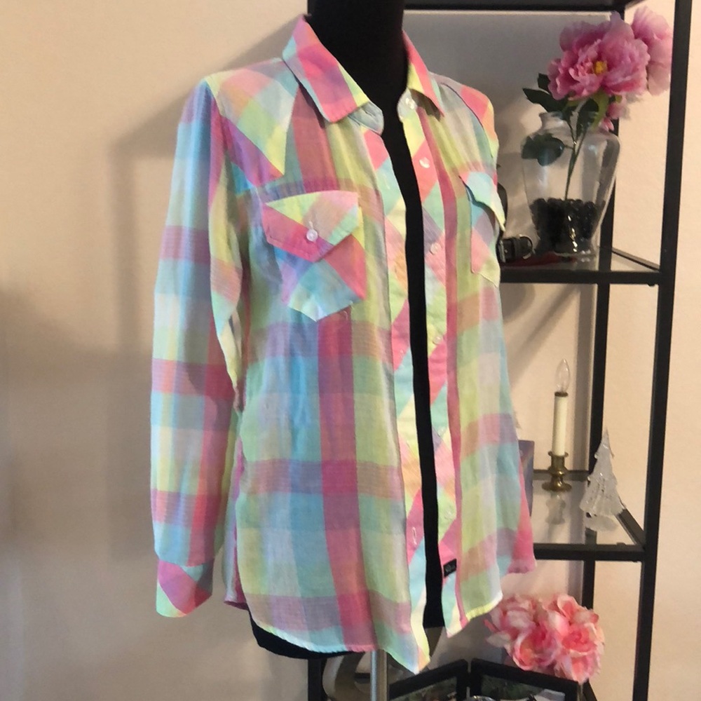 Rails pastel western style button down shirt